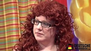 Red-haired Plumper Hefty Woman