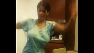 Indian Wifey Dancing in motel apartment