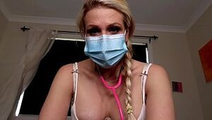 PREVIEW JESSIELEEPIERCE.MANYVIDS.COM Wanked BY Physician Mom MEDICAL FETISH Point of view ROLEPLAY GLOVES SURGICAL MASK